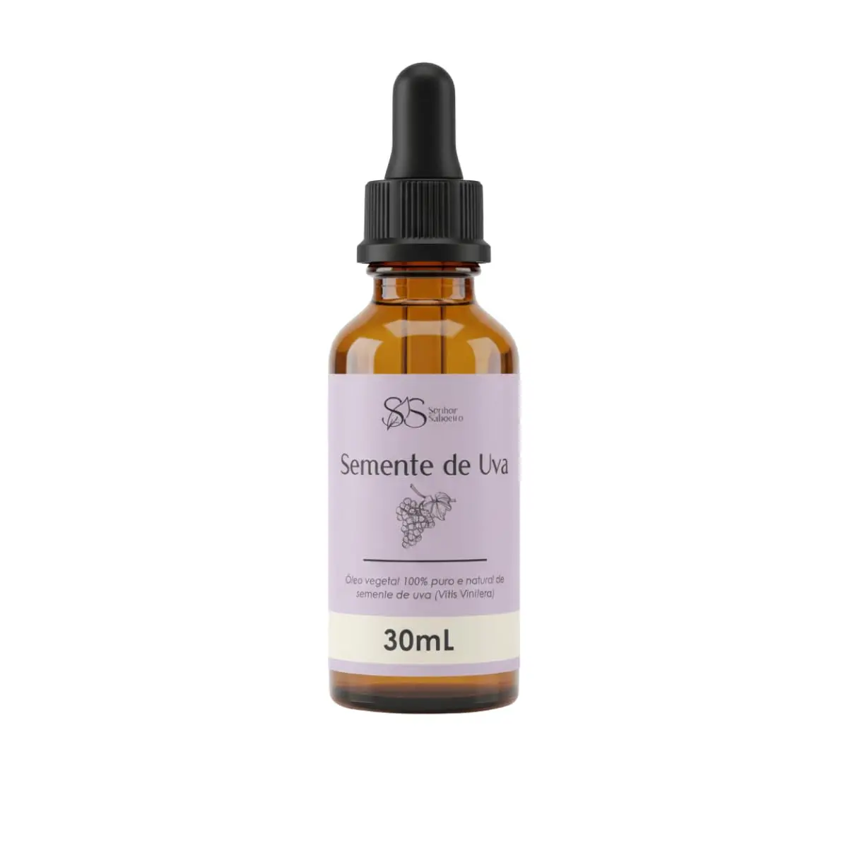 Óleo de Semente de Uva Puro Prensado à Frio 30mL - 1