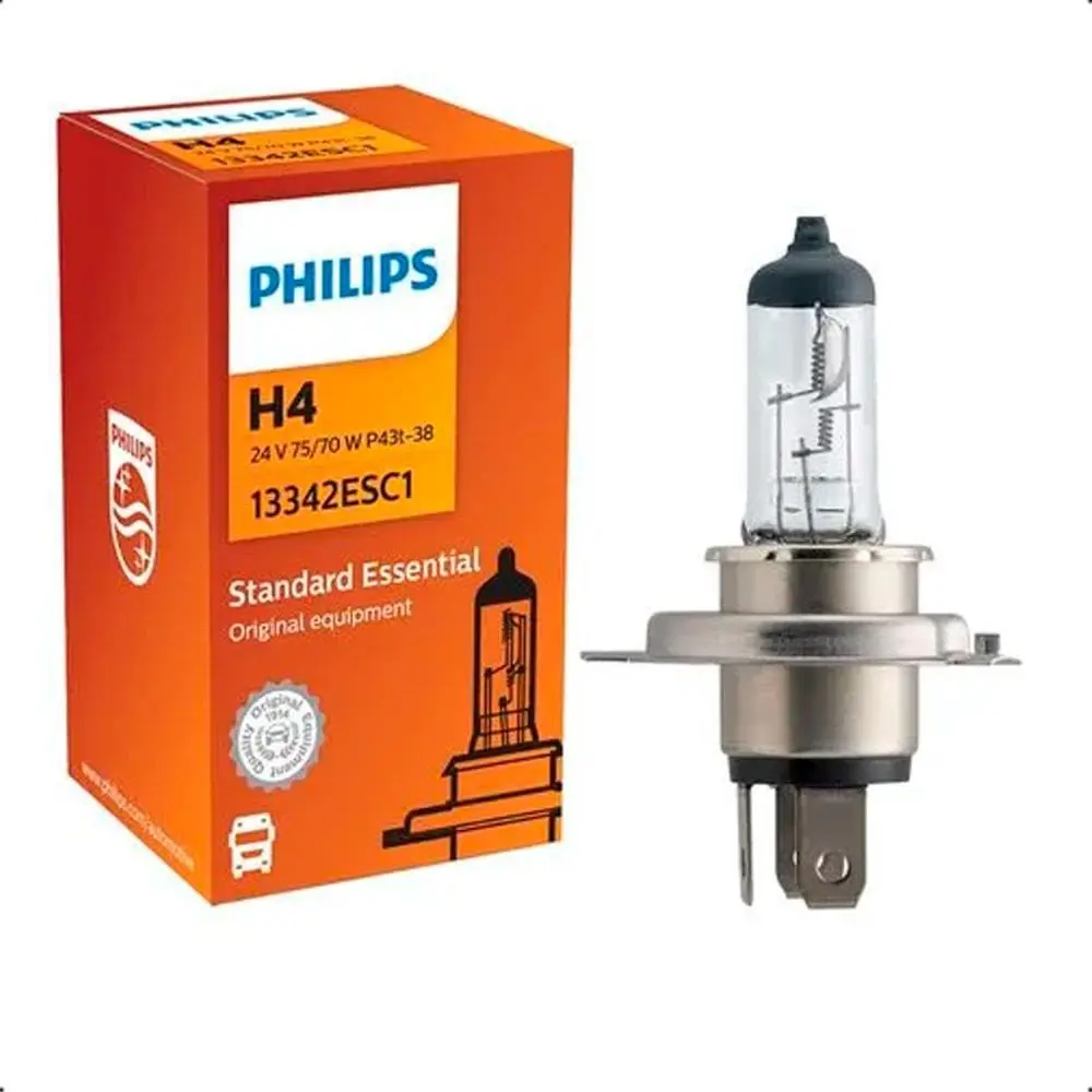 Lâmpada Halógena Farol H4 24v Standard Essential Philips