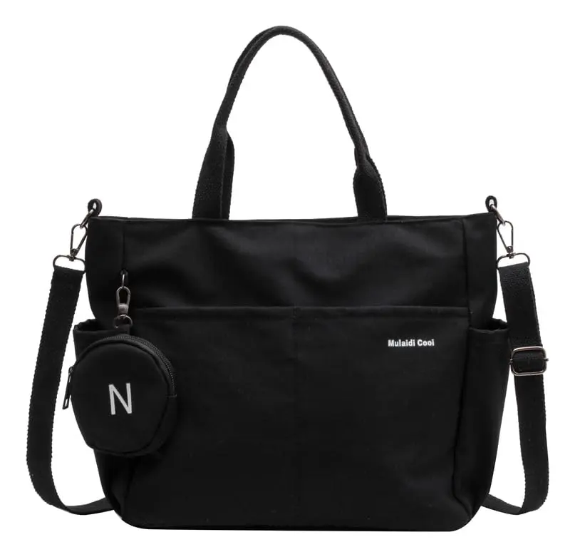 Bolsa Feminina Grande Transversal, de Mão e Tipo Tote | Bolsa Casual Leve para Ombro ou Lateral | Ideal para Faculdade, Trabalho, Compras e Uso Diário