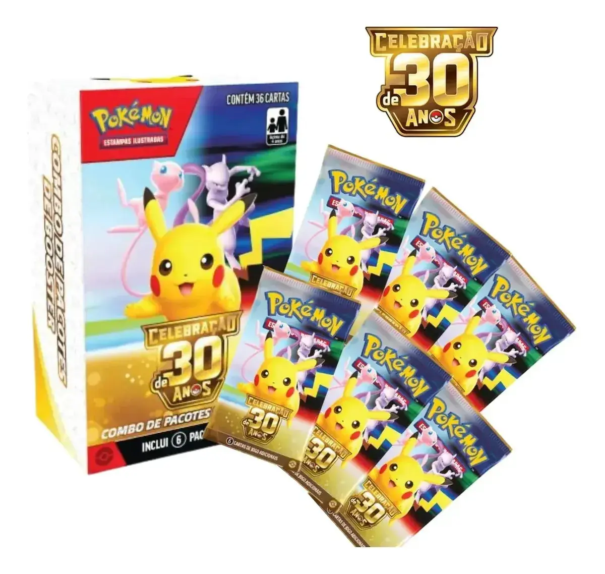 Combo De Booster Pokémon - Celebração 30 Anos Copag Português - 1