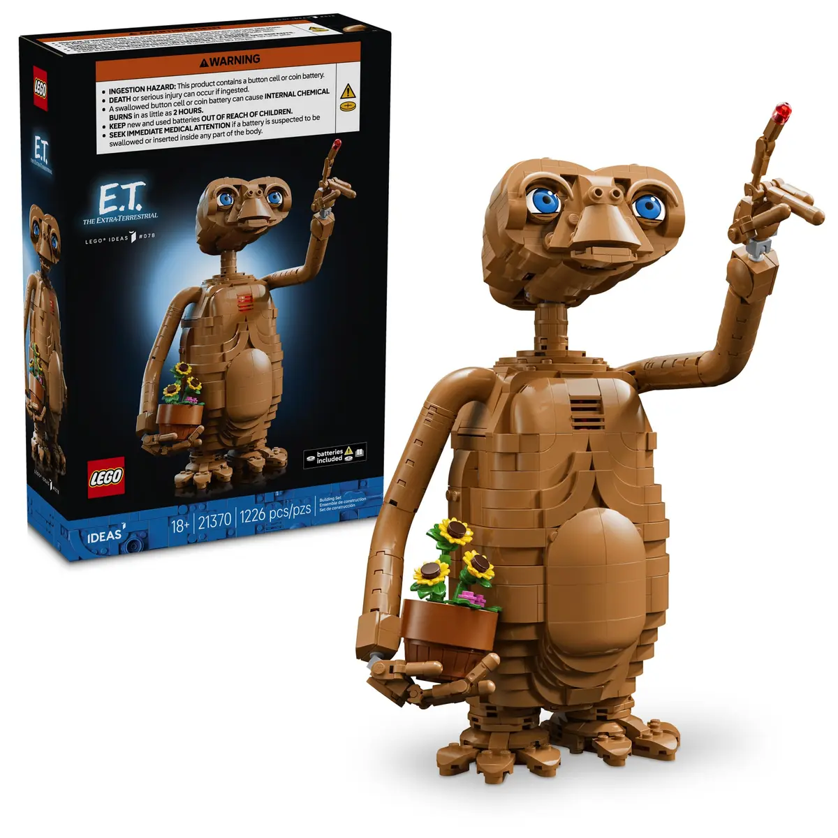 LEGO Ideas ET O Extraterrestre 21370 18+ anos 1226 peças Building Kit