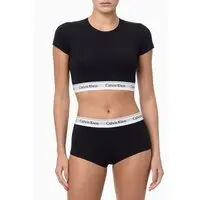 Top Feminino Manga Curta Modern Cotton Calvin Klein - Preto Top Feminino Manga Curta Modern Cotton Calvin Klein Preto s