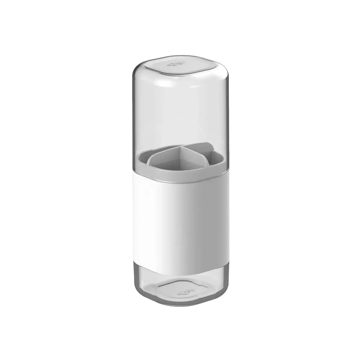 Ou Porta Escova de Dente Branco Linha Dual - 1