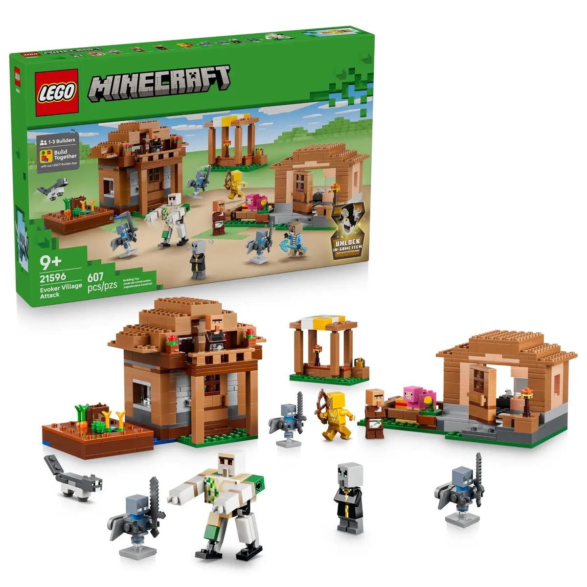 LEGO Minecraft Ataque à Vila Evocadora 21596 9+ anos 607 peças Building Kit - 1