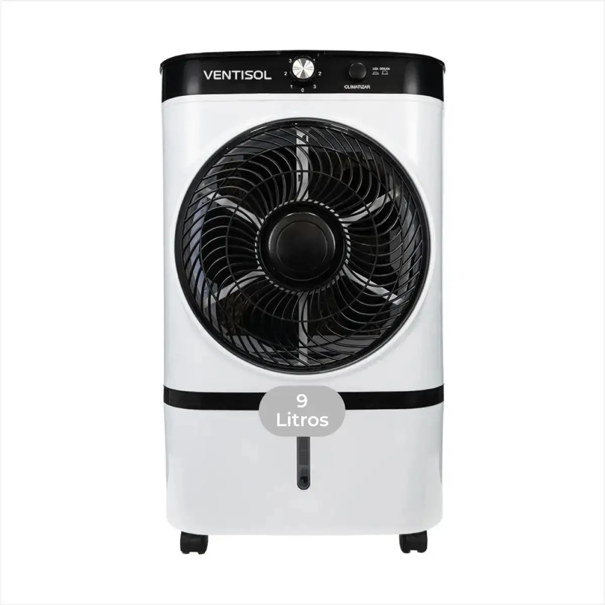 Climatizador Portátil Ventisol 9l 65w Silencioso Com Gelo - Branco