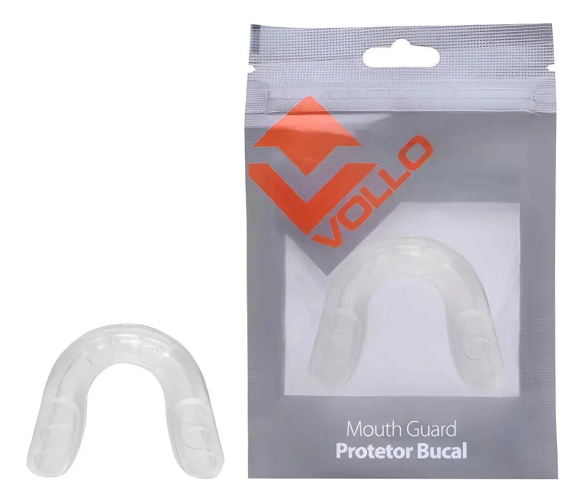 Protetor Bucal Vollo Profissional Com Caixa Moldável Cor Incolor Sabor Sem Sabor