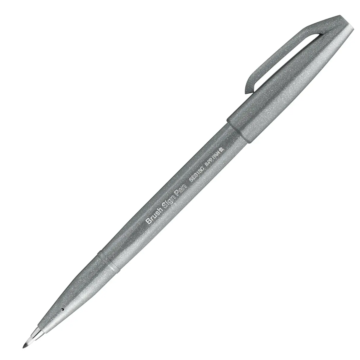 Brush Sign Pen Cinza Pentel