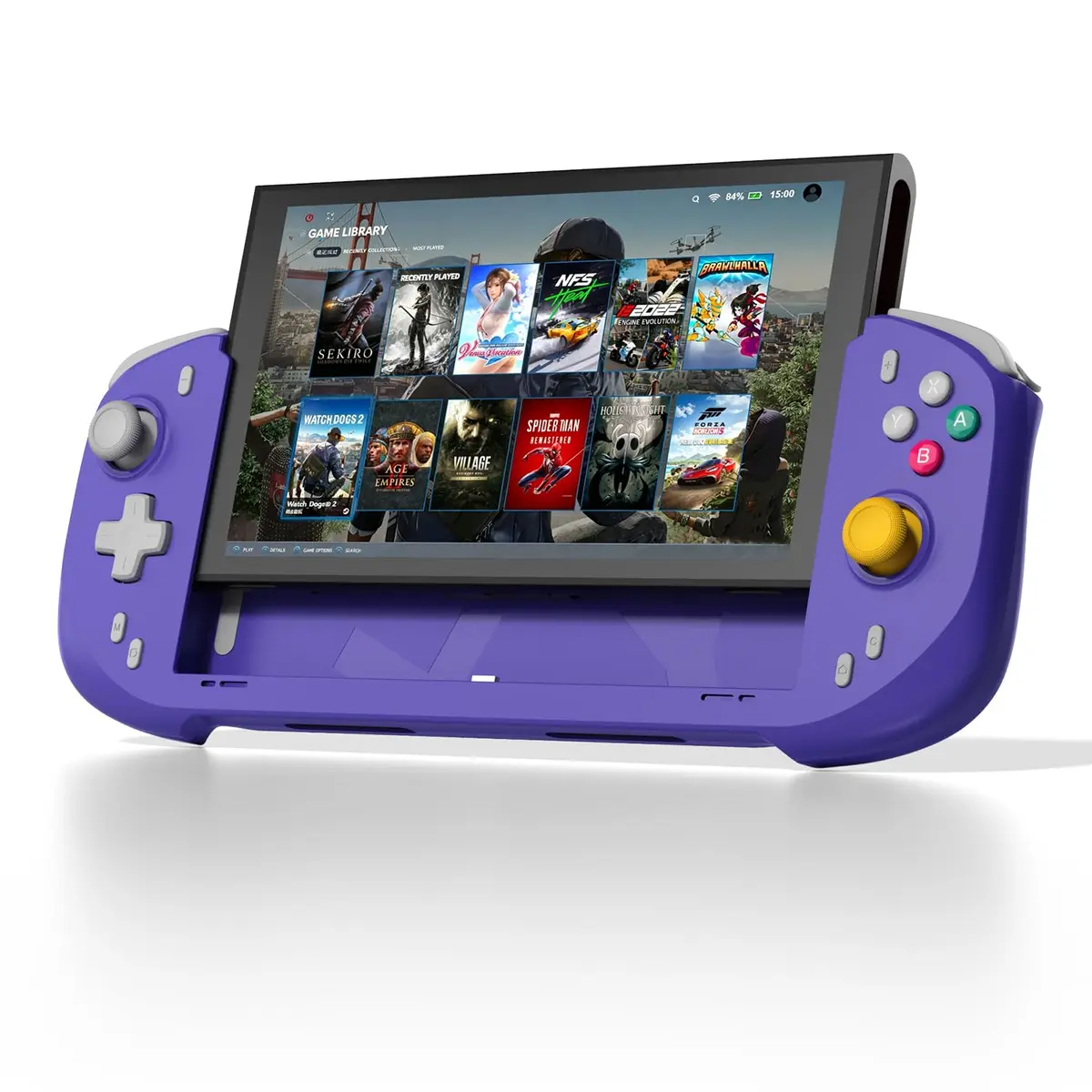 abxylute Mando N6 Switch 2 | Tecla C Nativa, Botones Traseros, Reasignación ABXY, Giroscopio 9 Ejes, Joystick Hall, Gatillos de Goma Conductora, Motores Lineales, Joypad Abierto Ergonómico