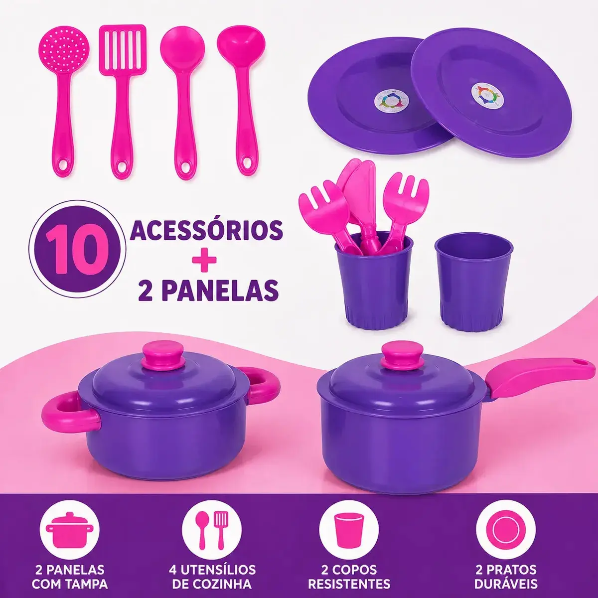 Kit Cozinha Fogão Infantil De Brinquedo Completa Sai Água thumbnail 4