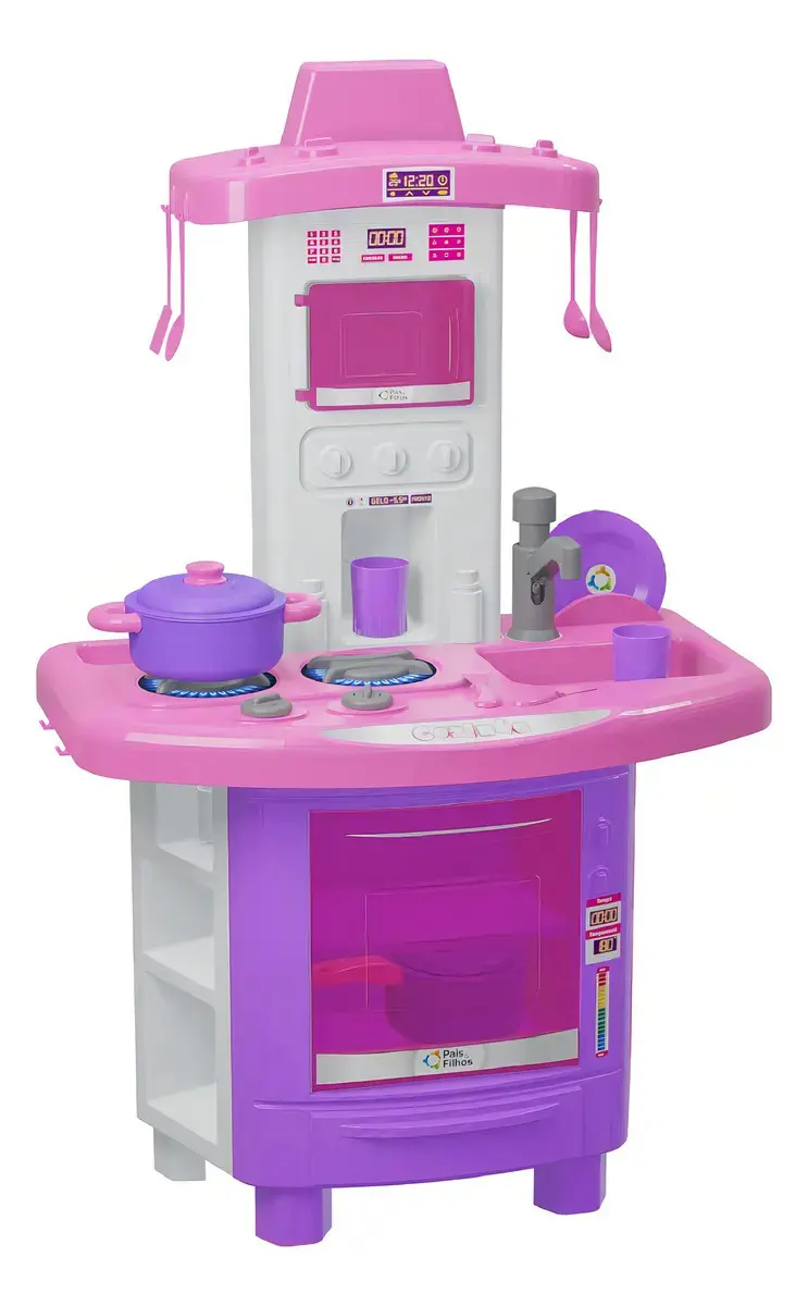Kit Cozinha Fogão Infantil De Brinquedo Completa Sai Água thumbnail 7