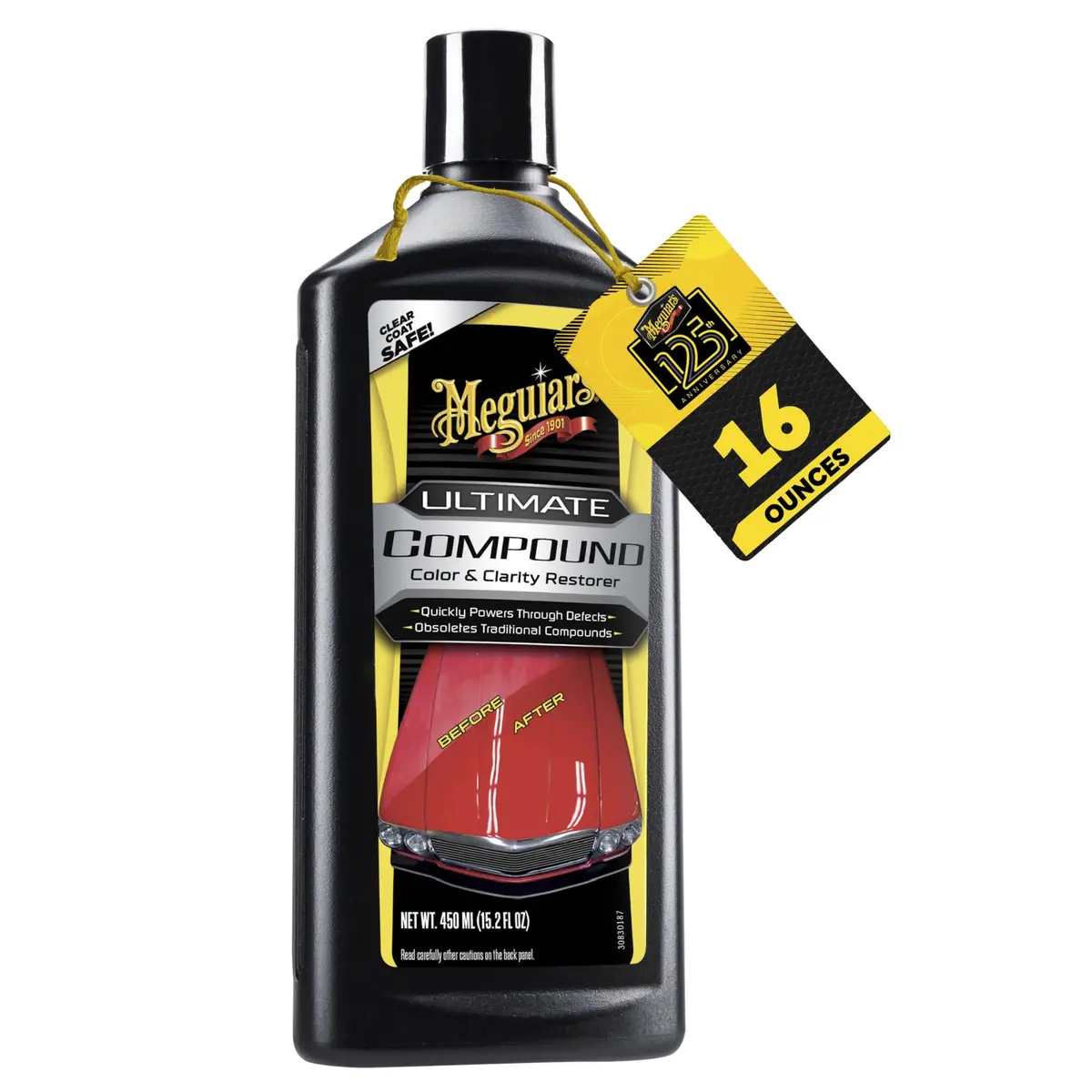 Ultra Composto/Ultimate Compound Meguiars 473 Ml G17216 | Composto de correção de tinta, remove defeitos, adiciona brilho e brilho, estágio único e remove arranhões no revestimento