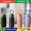 [R$10 ''MOEDAS''/BR] Garrafa Térmica Inox Infantil Escolar com Canudo 480ML #Aliexpress 🇧🇷 - 1