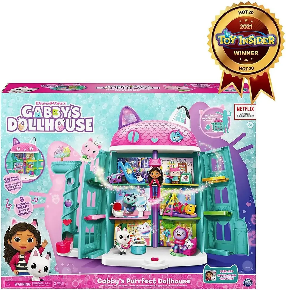 Playset Casa Da Gabby Dollhouse 3063 Sunny Brinquedos thumbnail 8