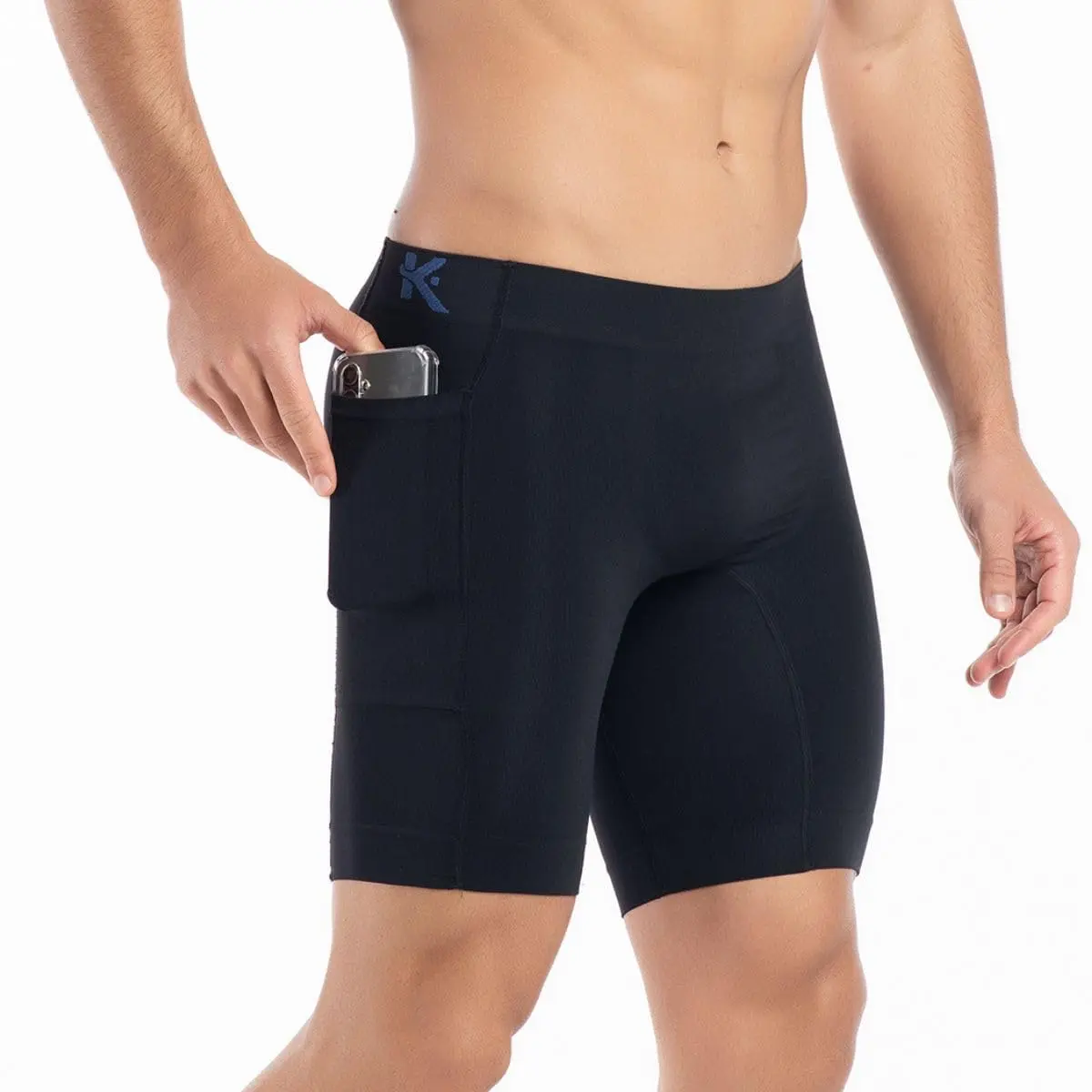 Kit 3 bermudas térmica masculina com bolso corrida academia treino anti assadura sem costura