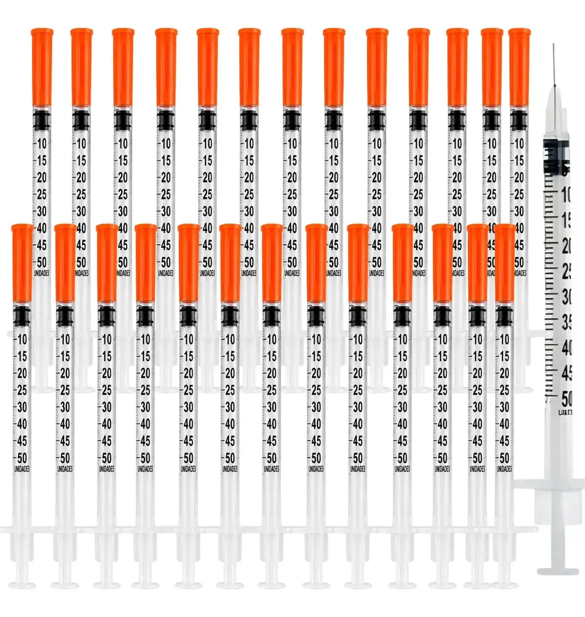 Kit 30 Seringas Insulina 0,5ml C/agulha Fixa 8mm X0,30m Sr 0.5 Ml