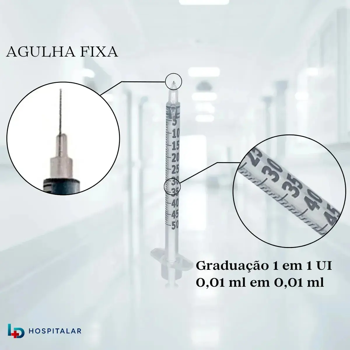 Kit 30 Seringas Insulina 0,5ml C/agulha Fixa 8mm X0,30m Sr 0.5 Ml thumbnail 4