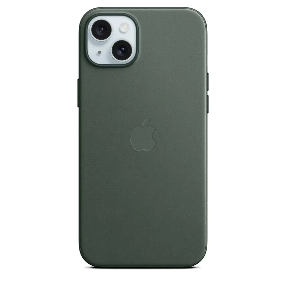 Apple Capa de tecido FineWoven com MagSafe para iPhone 15 Plus – Verde-perene 