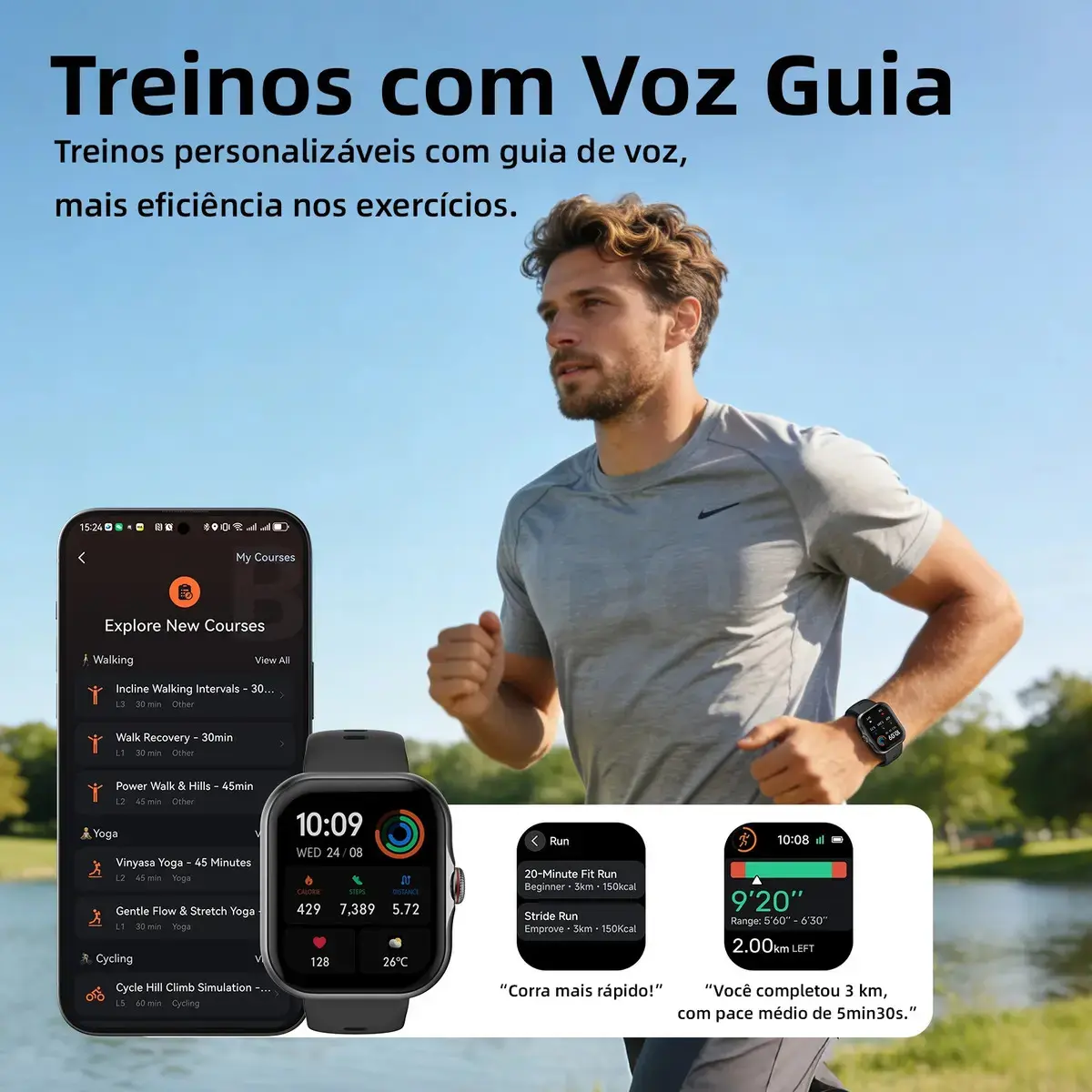 Smartwatch Bettdow Fb055 1.85" Esportivo Ia Gps 3atm Música Preto thumbnail 4
