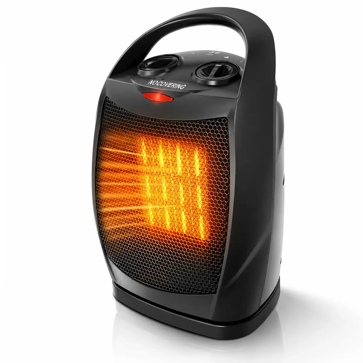 Aquecedor Portátil para Uso Interno, aquecedor eletrico, 1500W, Ideal para Uso Doméstico e Escritório (Preto)