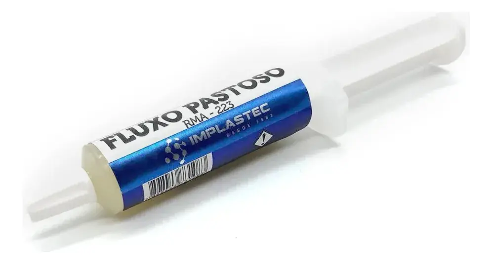 Fluxo De Solda Pastoso Implastec Rma 223 - 10g Amarelo