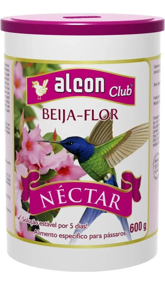 Néctar Beija-Flor Alcon Club 600g Ração Pássaros Original