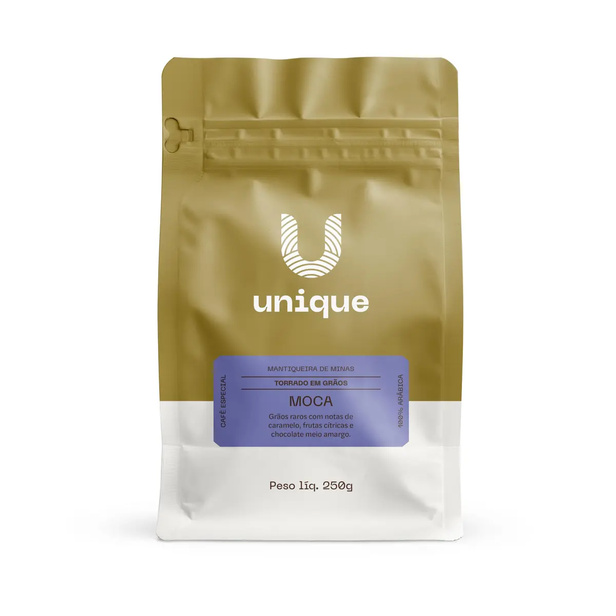 Café Especial Moca 250g - Grãos - Encorpado e Uniforme