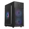 Gabinete Mini Tower Rise Mode X1 M-ATX Preto - 1