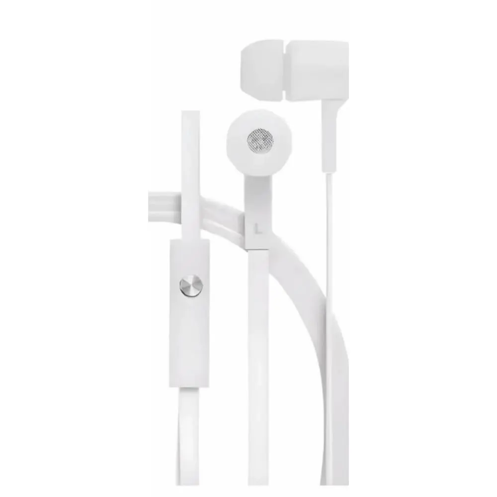 Fone de Ouvido com Fio Premium com Microfone e Controle de Volume, Anti-Ruído (99,15%), Cabo Antitramado, Compatível com Samsung, Motorola, LG e Smartphones USB-C - Branco – 5G