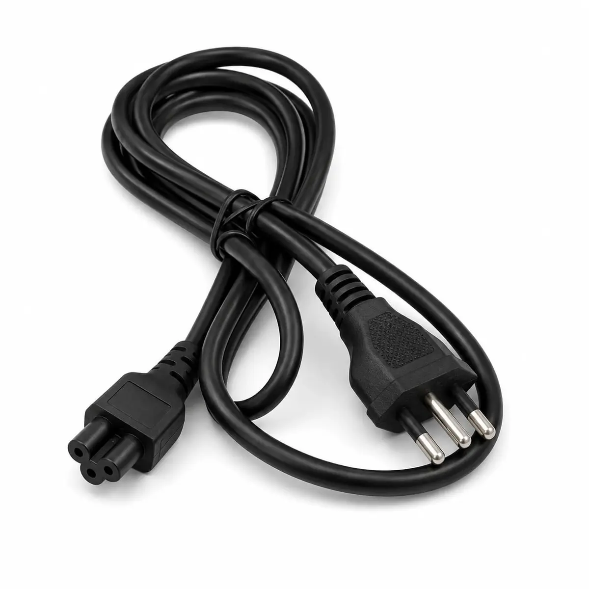 Cabo de Força Tripolar para Notebook 1,8 m Tomada 3 Pinos Mickey IEC C5