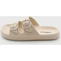 Rasteira Feminina Colcci Duas Tiras Fivela Off-White - 1