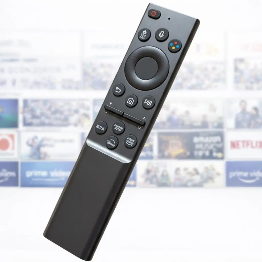 Controle Remoto Compatível Samsung para Smart TV — Teclas de Atalho para Netflix, Prime Video e + 2 - Funciona em Modelos 4K, QLED, Crystal, Neo QLED e OLED — Não Precisa Configurar - 1