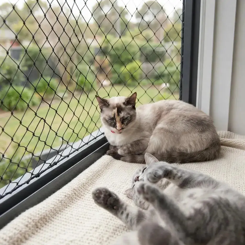 Tela Rede Proteção Janela Gato Crianças 2,00 X 1,50 Metros Cor Preta