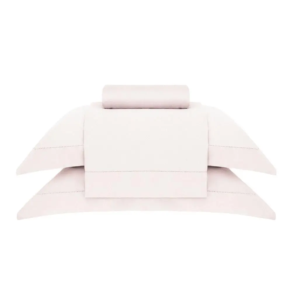 Buddemeyer Jogo de Cama Queen 300 Fios N.Colors II 100% Algodão Rosa 4 pç