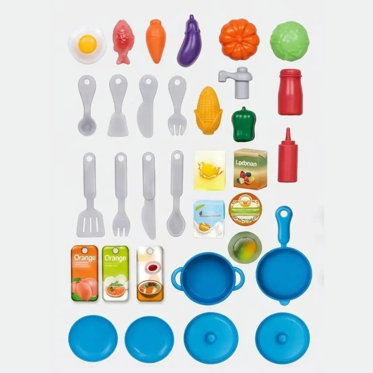 Cozinha Bancada Infantil Mini Chef Com 46 Peças Maxi Toys thumbnail 4