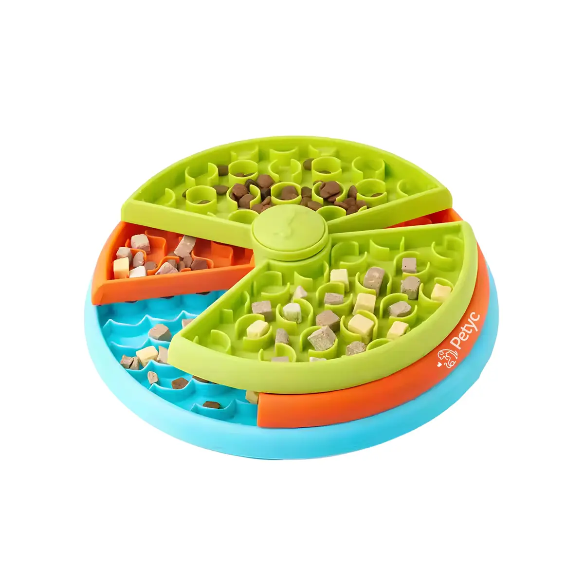 Comedouro Lento Labirinto 3 Níveis PETYC Alimentação Controlada para Pets 27x15 cm Design Inovador - 1