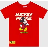 Camiseta Brandili Mickey Mouse Vermelha - 1