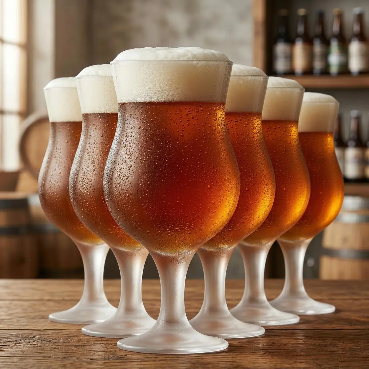 Ruvolo, Kit 6 Taça de Vidro Panamá, Taças Cerveja Bar e Restaurante 400ml