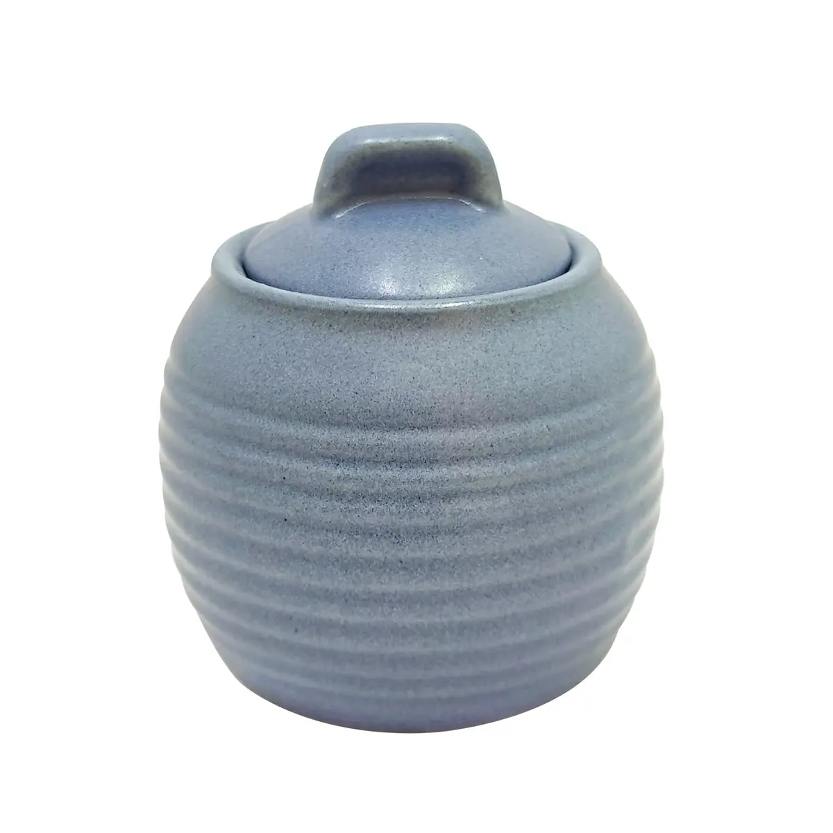 Pote com Tampa Friese em cerâmica 160ml Azul - 1