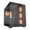 Gabinete Gamer Cougar FV150 RGB c/ 4 Fans Vidro Preto - 1
