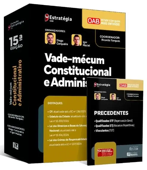 VADE-MÉCUM CONSTITUCIONAL E ADMINISTRATIVO - 2ª FASE DA OAB – EXAME 46 - 1