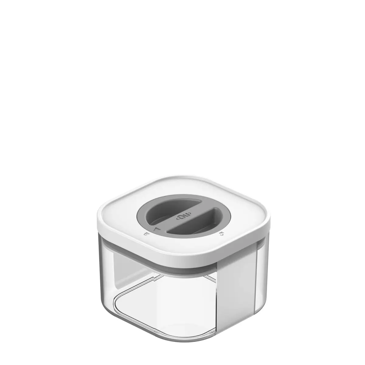 Ou Pote Hermético Quadrado 0,5L Branco Linha Bolt | Alta performance