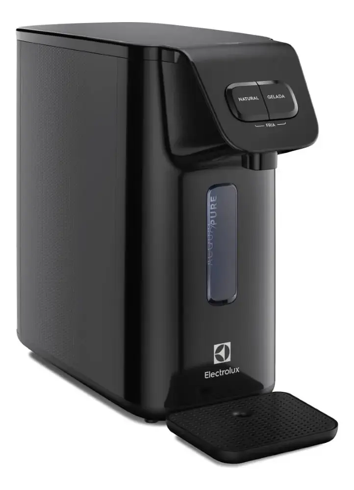 Purificador de Água Gelada Fria e Natural PE15P Electrolux Compacto Eletronico Placa Filtro refil 6 meses ou 3000l Bivolt - preto - 1