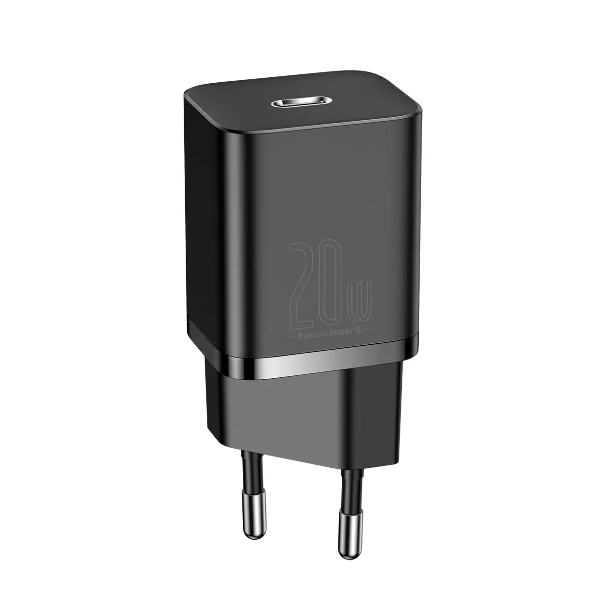 Carregador de Parede Tipo C Baseus Super Quick Charger 20W (Preto) - 1