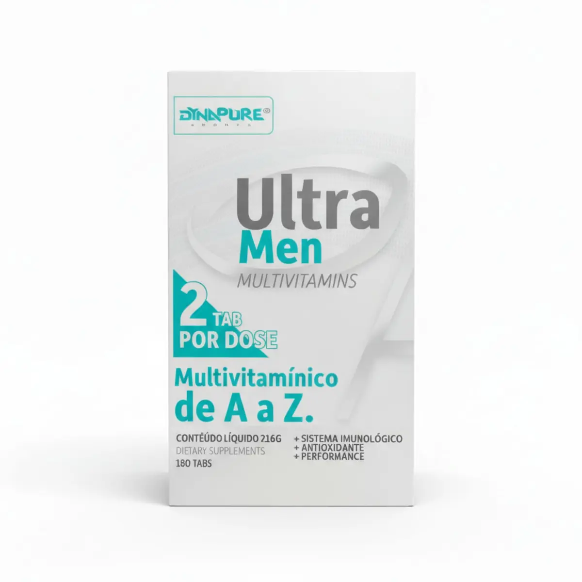 Ultra Men Multivitamínico Fórmula Avançada A-Z+ | Contém 180 Tabletes (Duração de 3 Meses) | Ultra Concentrado para Alta Performance, Energia e Imunidade - Dynapure® By Dynamo Labz
