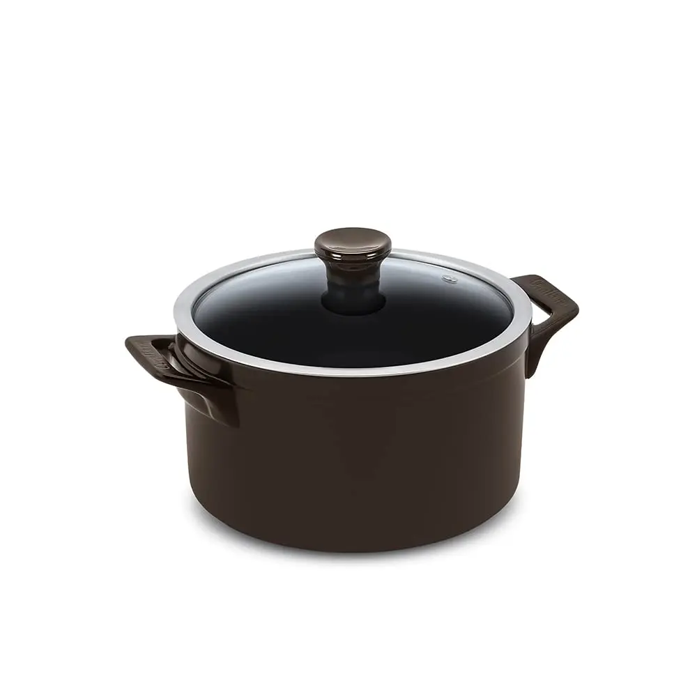 Ceraflame Caçarola de Cerâmica Clear 22cm 4000ml Chocolate -