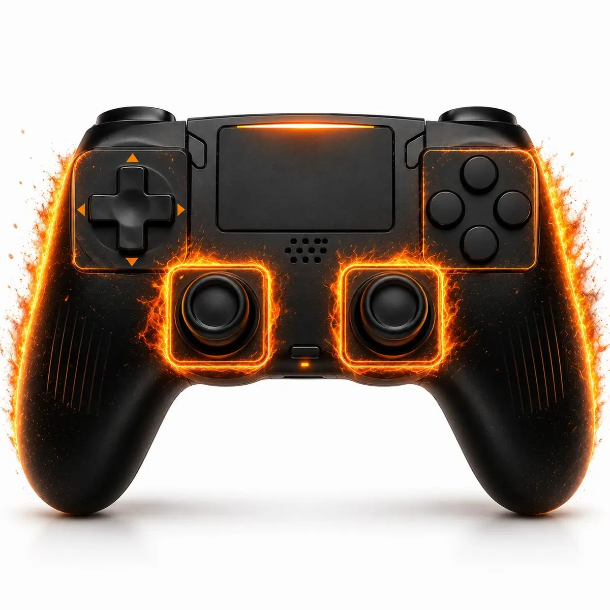 Genérico Controle Compatível com PS4, PC, Notebook e TV, 4 em 1 Sem Fio | Com Bluetooth Smart TV Samsung, LG, TCL, Phillips, Android, Google TV, Tyzen, Qled, 4K, Gaming Hub, Game Pass, Geforce Now