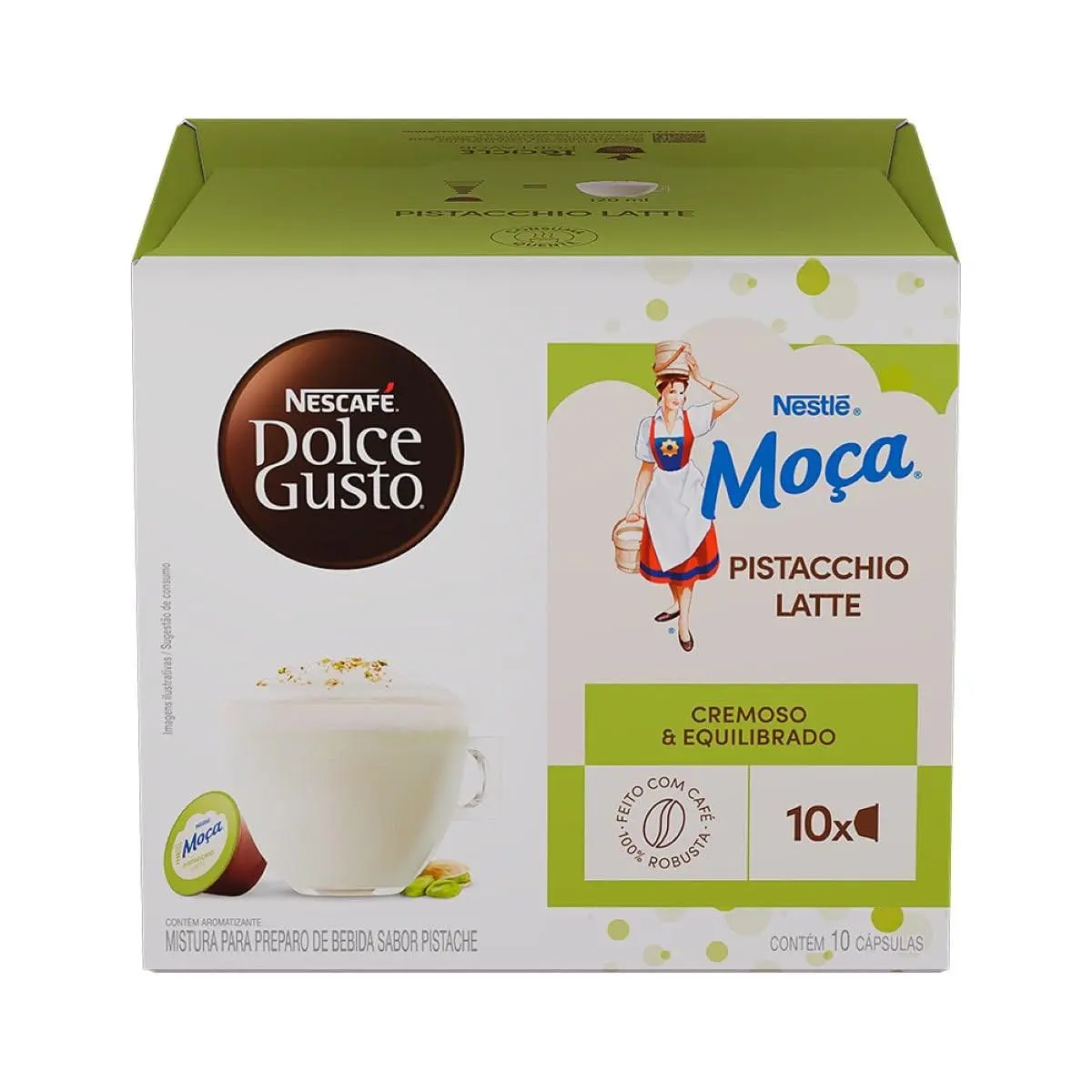 Nescafé Dolce Gusto Moça Pistacchio Latte 10 Capsulas - 1
