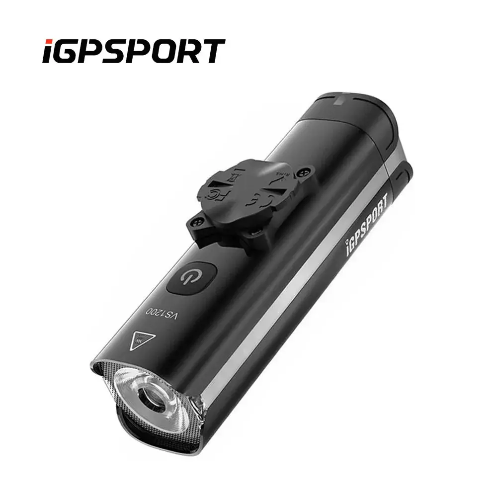 IGPSPORT VS1200 Luz de bicicleta inteligente farol para MTB/bicicletas de estrada alto brilho luz de ciclismo acessórios de bicicleta
