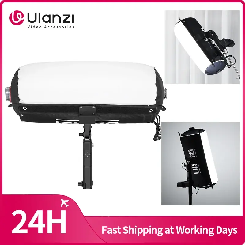 Ulanzi AL60 Luz LED Inflável e Dobrável com Tubo de Ar, Luz de Preenchimento 2700-6500K 2070Lux/0.5m com Controle Remoto para Fotografia