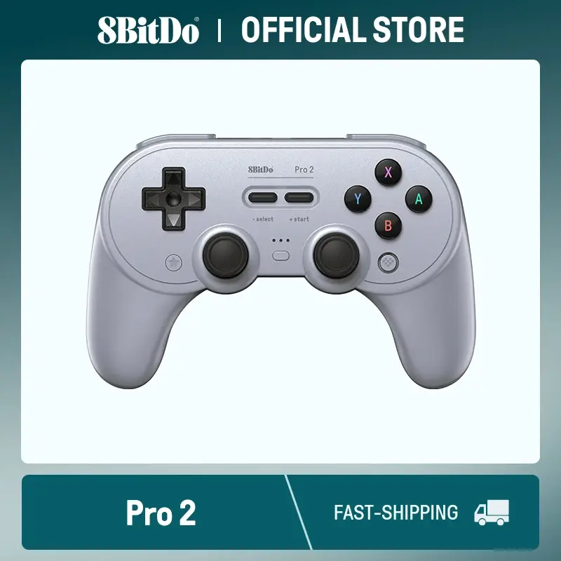 8BitDo Novo Pro 2 Bluetooth Gamepad com Joystick de Efeito Hall para Switch 2,1, PC, macOS, Android, Steam Deck e Raspberry Pi - 1